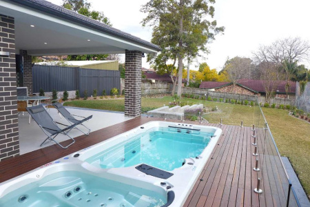 Плавательный спа бассейн Vortex Spas Hydrozone Exterme Плавательный спа бассейн Vortex Spas Hydrozone Exterme